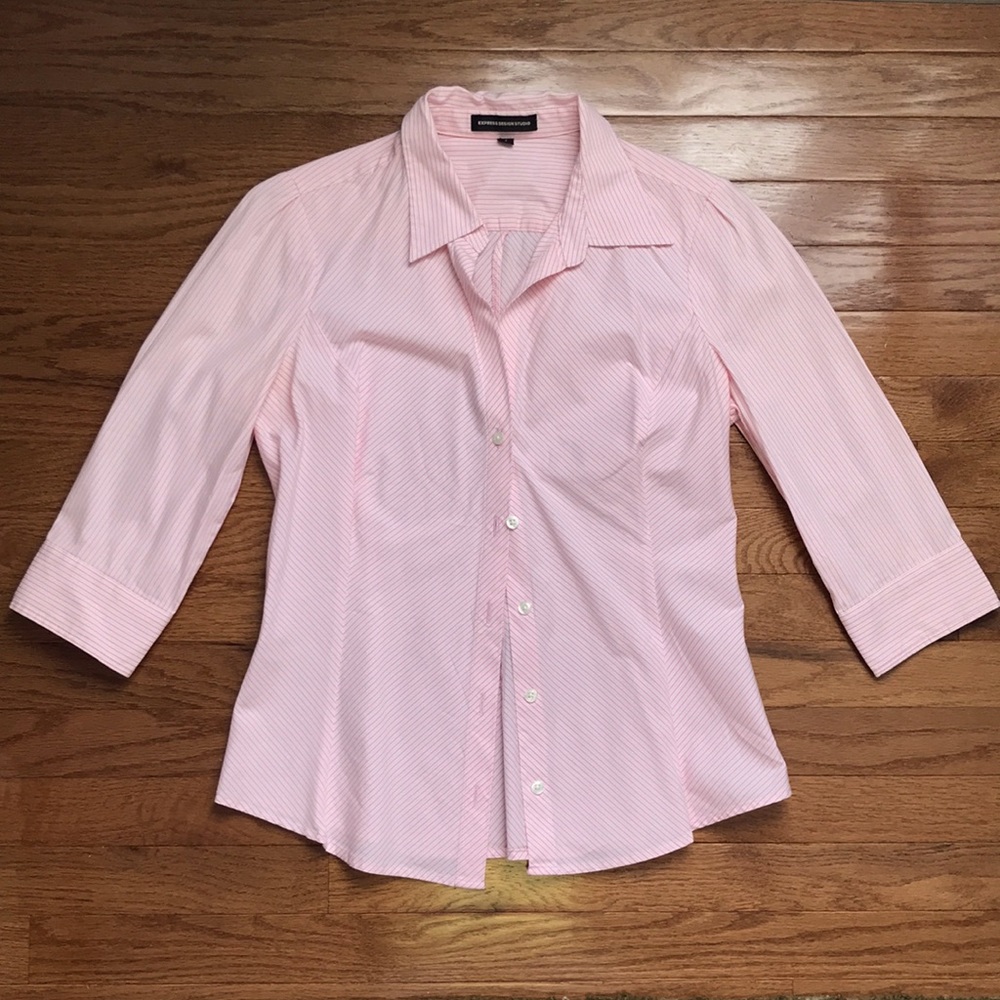 Pink Striped Button Down - image 1